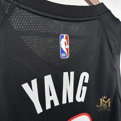 Trail Blazers Away Black #0 Lillard