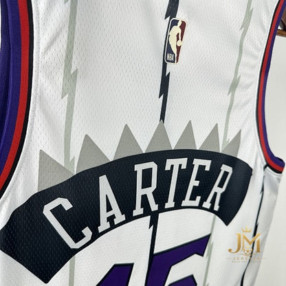 Raptors Retro White #15 Carter