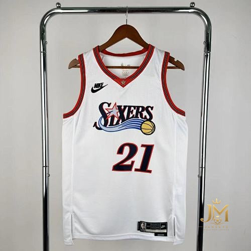 76Ers Retro White #21 Embiid