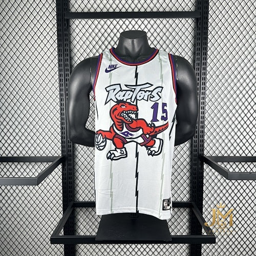 Raptors Retro White #15 Carter