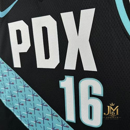 Trail Blazers City Edition #16 Johnsen