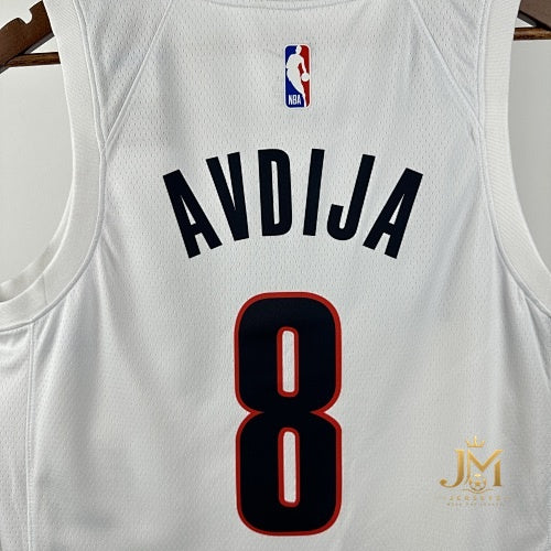 Trail Blazers Home White #8 Achiuwa