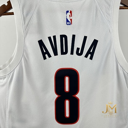 Trail Blazers Home White #8 Achiuwa