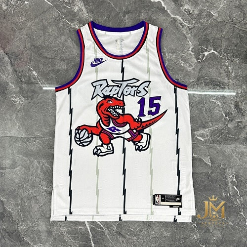 Raptors Retro White #15 Carter