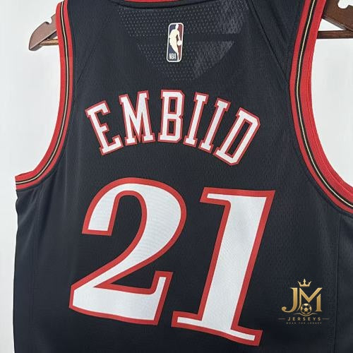 76Ers Retro Black #21 Embiid