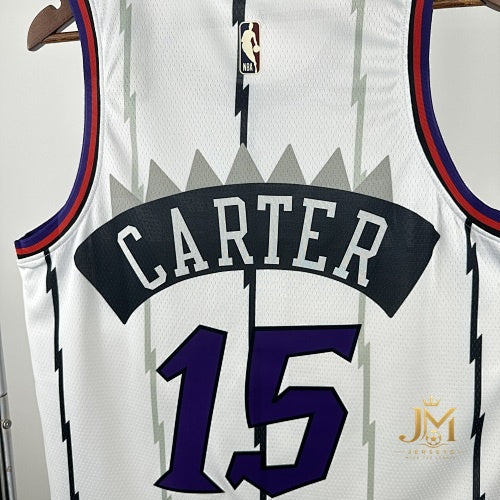 Raptors Retro White #15 Carter
