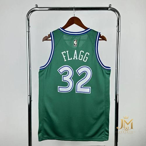 Mavericks Retro Green #32 Flagg