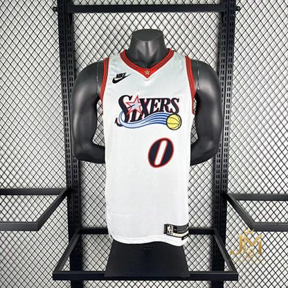 76Ers Retro White #0 Maxey