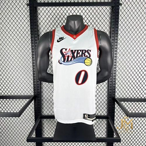 76Ers Retro White #0 Maxey