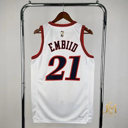 76Ers Retro White #21 Embiid