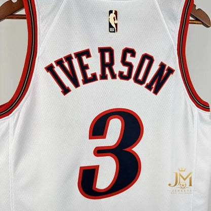 76Ers Retro White #3 Iverson