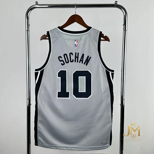 Spurs Limited Gray #10 Sochan