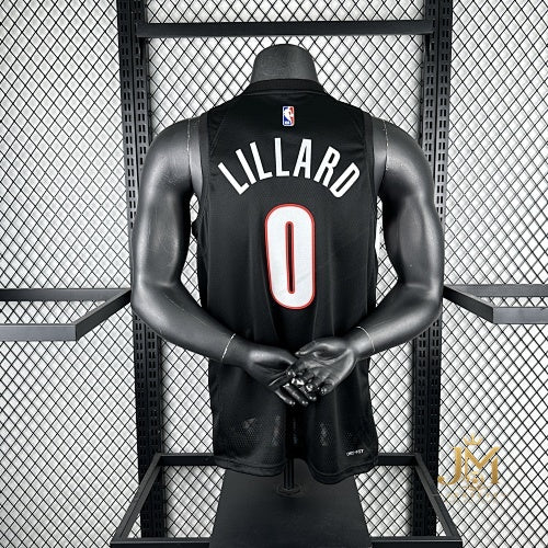 Trail Blazers Away Black #0 Lillard #2