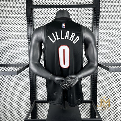 Trail Blazers Away Black #0 Lillard #2