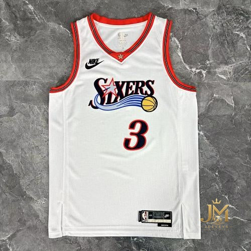 76Ers Retro White #3 Iverson