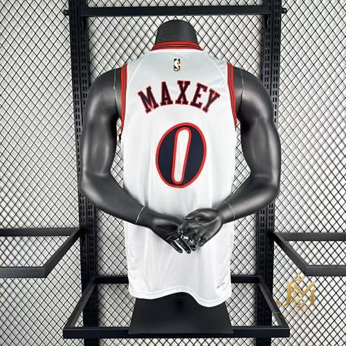 76Ers Retro White #0 Maxey