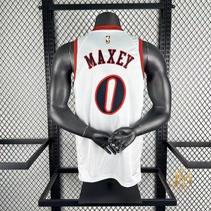 76Ers Retro White #0 Maxey