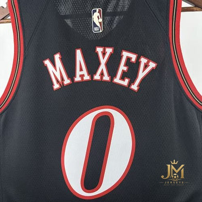 76Ers Retro Black #0 Maxey