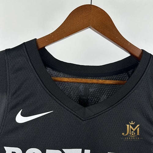 Trail Blazers Away Black #0 Lillard #2