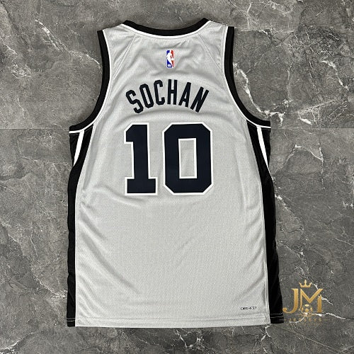 Spurs Limited Gray #10 Sochan