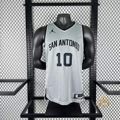Spurs Limited Gray #10 Sochan
