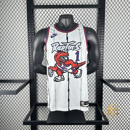 Raptors Retro White #1 McGrady
