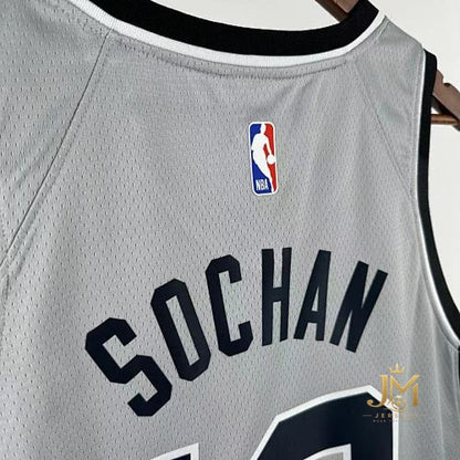 Spurs Limited Gray #10 Sochan